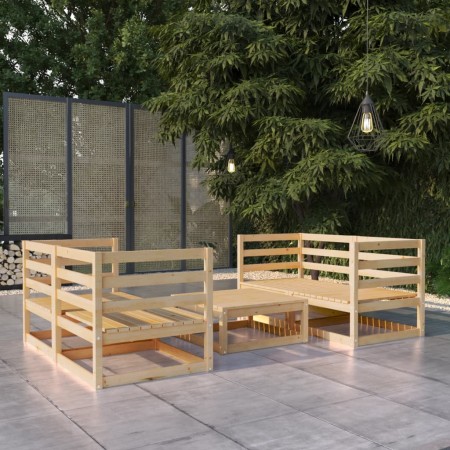 Juego de muebles de jardín 5 piezas madera maciza de pino de vidaXL, Conjuntos de jardín - Ref: Foro24-3075254, Precio: 245,6...