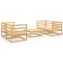 Juego de muebles de jardín 5 piezas madera maciza de pino de vidaXL, Conjuntos de jardín - Ref: Foro24-3075254, Precio: 245,6...