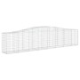Cestas de gaviones 2 uds forma de arco hierro 400x50x80/100 cm de vidaXL, Maceteros y jardineras - Ref: Foro24-3145943, Preci...