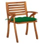 Sillas de jardín con cojines 4 unidades madera maciza de acacia de vidaXL, Sillas de jardín - Ref: Foro24-3075194, Precio: 50...