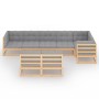 Muebles de jardín 8 pzas y cojines madera maciza pino de vidaXL, Conjuntos de jardín - Ref: Foro24-3076664, Precio: 790,69 €,...