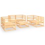Juego de muebles de jardín 7 piezas madera maciza de pino de vidaXL, Conjuntos de jardín - Ref: Foro24-3075444, Precio: 340,9...