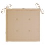 Sillas de jardín 8 uds madera maciza de teca con cojines beige de vidaXL, Sillas de jardín - Ref: Foro24-3072892, Precio: 657...