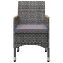 Juego de comedor de jardín de 3 piezas gris de vidaXL, Conjuntos de jardín - Ref: Foro24-3068688, Precio: 250,83 €, Descuento: %