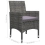 Juego de comedor de jardín de 3 piezas gris de vidaXL, Conjuntos de jardín - Ref: Foro24-3068688, Precio: 250,83 €, Descuento: %