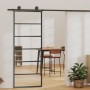 Puerta corredera con herrajes ESG vidrio y aluminio 76x205 cm en Puertas | Comprar online en Foru.es