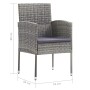 Juego de comedor para jardín 3 piezas gris de vidaXL, Conjuntos de jardín - Ref: Foro24-3068723, Precio: 208,08 €, Descuento: %