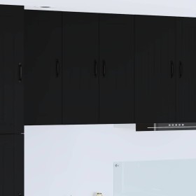 Mueble de Cocina Negro 60 x 31 x 80 cm Madera de ingeniería en Armarios de cocina | Comprar online en Foru.es