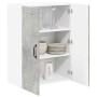 Mueble de Cocina Gris Concreto 60 x 31 x 80 cm en Armarios de cocina | Comprar online en Foru.es