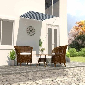 Toldo retráctil azul y blanco 100x150 cm en Toldos | Comprar online en Foru.es