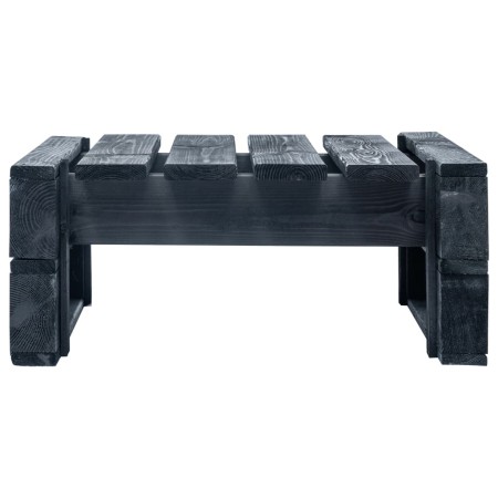 Otomana de palés para jardín madera negro de vidaXL, Otomanas de exterior - Ref: Foro24-45761, Precio: 49,40 €, Descuento: %