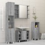 Armario de espejo baño contrachapada gris Sonoma 80x20,5x64 cm de vidaXL, Tocadores de baño - Ref: Foro24-815523, Precio: 89,...