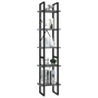 Estantería de 5 niveles madera de ingeniería gris 40x30x175 cm de vidaXL, Librerías y estanterías - Ref: Foro24-3081970, Prec...