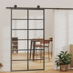 Puerta corredera con herrajes ESG vidrio y aluminio 102x205 cm en Puertas | Comprar online en Foru.es