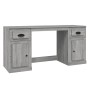 Escritorio con armario contrachapada gris sonoma de vidaXL, Escritorios - Ref: Foro24-3185333, Precio: 163,56 €, Descuento: %