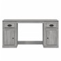 Escritorio con armario contrachapada gris sonoma de vidaXL, Escritorios - Ref: Foro24-3185333, Precio: 163,56 €, Descuento: %