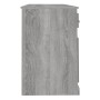 Escritorio con armario contrachapada gris sonoma de vidaXL, Escritorios - Ref: Foro24-3185333, Precio: 163,56 €, Descuento: %