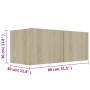Set muebles de salón TV 3 pzas madera ingeniería roble Sonoma de vidaXL, Muebles TV - Ref: Foro24-3078973, Precio: 127,69 €, ...