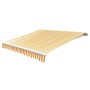 Toldo de lona amarillo y blanco 4x3 m (sin estructura) de vidaXL, Toldos - Ref: Foro24-141017, Precio: 51,92 €, Descuento: %