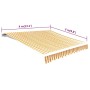 Toldo de lona amarillo y blanco 4x3 m (sin estructura) de vidaXL, Toldos - Ref: Foro24-141017, Precio: 51,92 €, Descuento: %