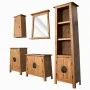 Conjunto de muebles de baño 5 piezas madera maciza de pino de vidaXL, Muebles de baño - Ref: Foro24-275425, Precio: 916,64 €,...