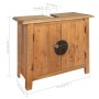 Conjunto de muebles de baño 5 piezas madera maciza de pino de vidaXL, Muebles de baño - Ref: Foro24-275425, Precio: 912,17 €,...