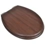Asientos inodoro con tapas de cierre suave 2 uds MDF marrón de vidaXL, Asientos de inodoros y bidés - Ref: Foro24-275906, Pre...