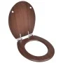 WC-Sitze mit Soft-Close-Deckel 2 Stück MDF braun von vidaXL, Toiletten- und Bidetsitze - Ref: Foro24-275906, Preis: 104,05 €,...