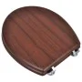 Asiento de inodoro con tapas 2 uds MDF marrón de vidaXL, Asientos de inodoros y bidés - Ref: Foro24-275909, Precio: 90,52 €, ...
