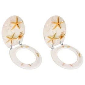 Toilet seats covers 2 pcs MDF starfish by vidaXL, Toilet and bidet seats - Ref: Foro24-275911, Price: 80,08 €, Discount: %