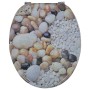 Asientos de inodoro con tapas 2 uds MDF piedras de vidaXL, Asientos de inodoros y bidés - Ref: Foro24-275918, Precio: 82,58 €...
