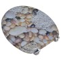Asientos de inodoro con tapas 2 uds MDF piedras de vidaXL, Asientos de inodoros y bidés - Ref: Foro24-275918, Precio: 82,58 €...