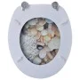 Toilettensitze mit Bezügen aus 2 Stück MDF-Steinen von vidaXL, Toiletten- und Bidetsitze - Ref: Foro24-275918, Preis: 77,49 €...