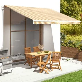 Replacement fabric for yellow and white awning 4.5x3.5 m by vidaXL, Awnings - Ref: Foro24-311940, Price: 66,33 €, Discount: %