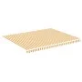Tela de repuesto para toldo amarillo y blanco 4,5x3,5 m de vidaXL, Toldos - Ref: Foro24-311940, Precio: 66,33 €, Descuento: %