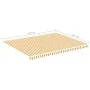 Tela de repuesto para toldo amarillo y blanco 4,5x3,5 m de vidaXL, Toldos - Ref: Foro24-311940, Precio: 66,33 €, Descuento: %