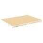 Tela de repuesto para toldo amarillo y blanco 5x3,5 m de vidaXL, Toldos - Ref: Foro24-311942, Precio: 72,96 €, Descuento: %