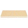 Tela de repuesto para toldo amarillo y blanco 6x3,5 m de vidaXL, Toldos - Ref: Foro24-311944, Precio: 82,12 €, Descuento: %