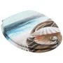Toilet seat WC 2 units MDF lid shell design by vidaXL, Toilet and bidet seats - Ref: Foro24-276993, Price: 80,89 €, Discount: %