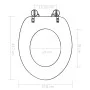 Asiento inodoro WC 2 uds tapa MDF diseño concha de vidaXL, Asientos de inodoros y bidés - Ref: Foro24-276993, Precio: 80,89 €...