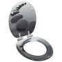 Asiento inodoro WC 2 uds tapa de cierre suave MDF diseño rocas de vidaXL, Asientos de inodoros y bidés - Ref: Foro24-276996, ...