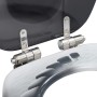 Asiento inodoro WC 2 uds tapa de cierre suave MDF diseño rocas de vidaXL, Asientos de inodoros y bidés - Ref: Foro24-276996, ...