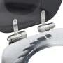 Asiento inodoro WC 2 uds tapa de cierre suave MDF diseño rocas de vidaXL, Asientos de inodoros y bidés - Ref: Foro24-276996, ...