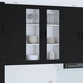 Armario de cocina mural con puerta Negro 80 x 31 x 100 cm en Armarios de cocina | Comprar online en Foru.es