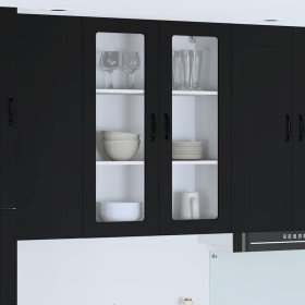 Armario de cocina mural con puerta Negro 80 x 31 x 100 cm en Armarios de cocina | Comprar online en Foru.es