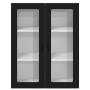 Armario de cocina mural con puerta Negro 80 x 31 x 100 cm en Armarios de cocina | Comprar online en Foru.es