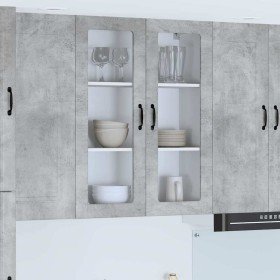 Armario de cocina mural Gris Concreto 80 x 31 x 100 cm en Armarios de cocina | Comprar online en Foru.es