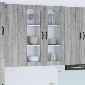 Armario de cocina mural con puerta Gris Sonoma 80 x 31 x 100 cm en Armarios de cocina | Comprar online en Foru.es