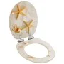 WC toilet seat 2 pcs soft close lid MDF starfish by vidaXL, Toilet and bidet seats - Ref: Foro24-276997, Price: 102,25 €, Dis...