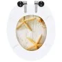 WC toilet seat 2 pcs soft close lid MDF starfish by vidaXL, Toilet and bidet seats - Ref: Foro24-276997, Price: 102,25 €, Dis...